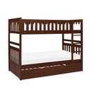  Homelegance Rowe B2013DC-1*R Twin/Twin Bunk Bed with Twin Trundle IMAGE 1