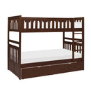 Homelegance Rowe B2013DC-1*T Twin/Twin Bunk Bed with Storage Boxes IMAGE 1