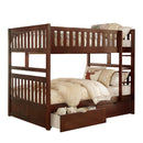 Homelegance Rowe B2013FFDC-1*T Full/Full Bunk Bed with Storage Boxes IMAGE 1