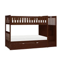  Homelegance Rowe B2013SBDC-1*R Twin/Twin Step Bunk Bed with Twin Trundle IMAGE 1
