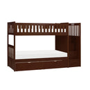  Homelegance Rowe B2013SBDC-1*T Twin/Twin Step Bunk Bed with Storage Boxes IMAGE 1