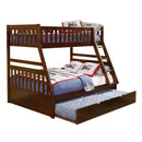  Homelegance Rowe B2013TFDC-1*R Twin/Full Bunk Bed with Twin Trundle IMAGE 1