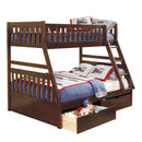  Homelegance Rowe B2013TFDC-1*T Twin/Full Bunk Bed with Storage Boxes IMAGE 1