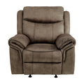  Manufacturer Color_Brown -- Homelegance Aram Glider Recliner IMAGE 1
