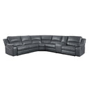  Manufacturer Color_Grey -- Homelegance Falun Power Reclining Leather Match 6 pc Sectional IMAGE 1