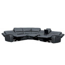  Manufacturer Color_Grey -- Homelegance Falun Power Reclining Leather Match 6 pc Sectional IMAGE 2