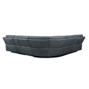  Manufacturer Color_Grey -- Homelegance Falun Power Reclining Leather Match 6 pc Sectional IMAGE 4