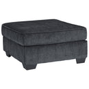  Manufacturer Color_Slate -- Signature Design by Ashley Altari Fabric Ottoman IMAGE 1