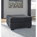 Manufacturer Color_Slate -- Signature Design by Ashley Altari Fabric Ottoman IMAGE 4