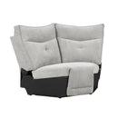  Manufacturer Color_Mist grey -- Homelegance Tesoro Reclining Fabric 6 pc Sectional IMAGE 10