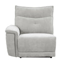  Manufacturer Color_Mist grey -- Homelegance Tesoro Reclining Fabric 6 pc Sectional IMAGE 2
