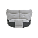  Manufacturer Color_Mist grey -- Homelegance Tesoro Power Reclining Fabric 6 pc Sectional IMAGE 10