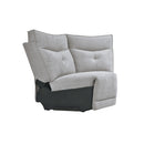  Manufacturer Color_Mist grey -- Homelegance Tesoro Power Reclining Fabric 6 pc Sectional IMAGE 11