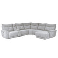  Manufacturer Color_Mist grey -- Homelegance Tesoro Power Reclining Fabric 6 pc Sectional IMAGE 1