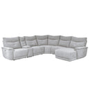  Manufacturer Color_Mist grey -- Homelegance Tesoro Power Reclining Fabric 6 pc Sectional IMAGE 1