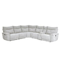  Manufacturer Color_Mist grey -- Homelegance Tesoro Reclining Fabric 6 pc Sectional IMAGE 1