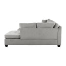  Manufacturer Color_Taupe -- Homelegance Emilio Fabric 3 pc Sectional IMAGE 5