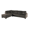 Manufacturer Color_Chocolate -- Emilio 8367CH* 2 pc Reversible Sectional with Chaise IMAGE 1