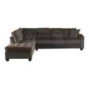  Manufacturer Color_Chocolate -- Emilio 8367CH* 2 pc Reversible Sectional with Chaise IMAGE 2