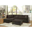  Manufacturer Color_Chocolate -- Emilio 8367CH* 2 pc Reversible Sectional with Chaise IMAGE 7