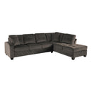  Manufacturer Color_Chocolate -- Emilio 8367CH*3 3 pc Reversible Sectional with Ottoman IMAGE 2