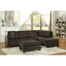  Manufacturer Color_Chocolate -- Emilio 8367CH*3 3 pc Reversible Sectional with Ottoman IMAGE 9
