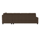 Manufacturer Color_Chocolate -- Homelegance Maston Fabric 2 pc Sectional IMAGE 4
