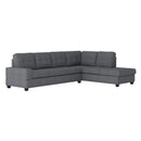  Manufacturer Color_Dark grey -- Maston 9507DGY*SC 2 pc Reversible Sectional with Drop-Down Cup Holders IMAGE 2