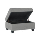 Homelegance Maston 9507GRY-4 Storage Ottoman IMAGE 2