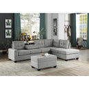  Homelegance Maston 9507GRY-4 Storage Ottoman IMAGE 3