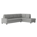  Manufacturer Color_Grey -- Maston 9507GRY*SC 2 pc Reversible Sectional with Drop-Down Cup Holders IMAGE 1