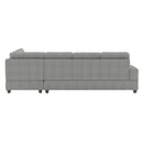  Manufacturer Color_Grey -- Maston 9507GRY*SC 2 pc Reversible Sectional with Drop-Down Cup Holders IMAGE 4