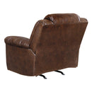  Manufacturer Color_Chocolate Motion Type_Manual -- Signature Design by Ashley Stoneland Rocker Leather Look Recliner IMAGE 4