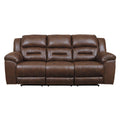  Manufacturer Color_Chocolate Motion Type_Power Recline -- Signature Design by Ashley Stoneland Reclining Leather Look Sofa IMAGE 1