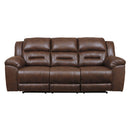  Manufacturer Color_Chocolate Motion Type_Power Recline -- Signature Design by Ashley Stoneland Reclining Leather Look Sofa IMAGE 1