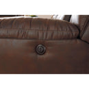  Manufacturer Color_Chocolate Motion Type_Power Recline -- Signature Design by Ashley Stoneland Reclining Leather Look Loveseat with Console IMAGE 5