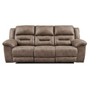  Manufacturer Color_Fossil Motion Type_Power Recline -- Stoneland 3990587 Reclining Power Sofa IMAGE 1