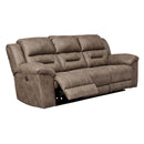  Manufacturer Color_Fossil Motion Type_Power Recline -- Stoneland 3990587 Reclining Power Sofa IMAGE 2