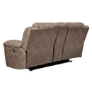  Manufacturer Color_Fossil Motion Type_Reclining -- Stoneland 3990594 Double Reclining Loveseat with Console IMAGE 3