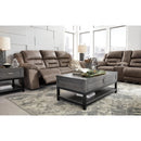  Manufacturer Color_Fossil Motion Type_Reclining -- Stoneland 3990594 Double Reclining Loveseat with Console IMAGE 7