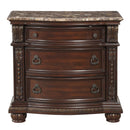 Color_Cherry -- Homelegance Cavalier 3 Drawer Nightstand IMAGE 1
