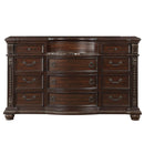  Color_Cherry -- Homelegance Cavalier 11 Drawer Dresser IMAGE 1