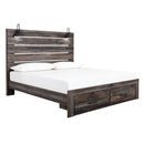  Size_King -- Drystan B211B55 King Panel Bed with 2 Storage Drawers IMAGE 1