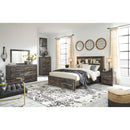 Size_Queen -- Signature Design by Ashley Drystan Bookcase Bed with Storage IMAGE 9