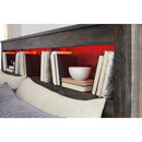  Size_King -- Drystan B211B51 King Bookcase Bed with 2 Storage Drawers IMAGE 5