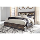  Size_King -- Signature Design by Ashley Drystan Bookcase Bed with Storage IMAGE 2