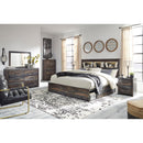  Size_King -- Signature Design by Ashley Drystan Bookcase Bed with Storage IMAGE 6