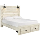  Size_Queen --  Signature Design by Ashley Cambeck Panel Bed with Storage IMAGE 1