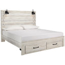  Size_King --  Cambeck B192B31 King Panel Bed with 2 Storage Drawers IMAGE 1
