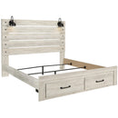 Size_King --  Cambeck B192B31 King Panel Bed with 2 Storage Drawers IMAGE 2